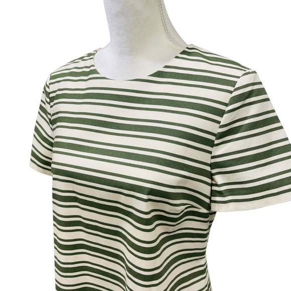 Antonio Melani x The Style Bungalow Palm Short Sleeve Striped Mini Dress NWT - Picture 4 of 16